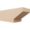 Ekena Millwork 6in. W x 6in. H x 16in. L Clemmons Woodgrain TimberThane Rafter Tail, Primed Tan RFTUR06X06X16CLERCPR - alternate 1
